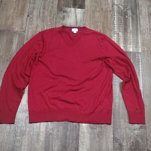 Old Navy Men's Vivid Red V-Neck Sweater